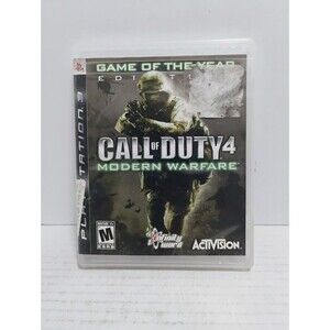 2008 SONY PLAYSTATION 3 PS4 CALL OF DUTY COD MODERN WARFARE 4 GOTY EDITION